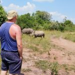 Walking safari experience at Ziwa Rhino and wildlife ranch